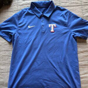 Texas Rangers nike golf polo